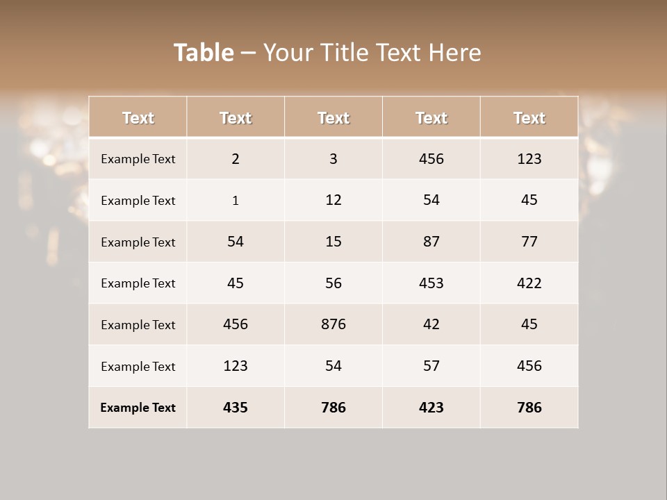 Precious Heart Gold PowerPoint Template