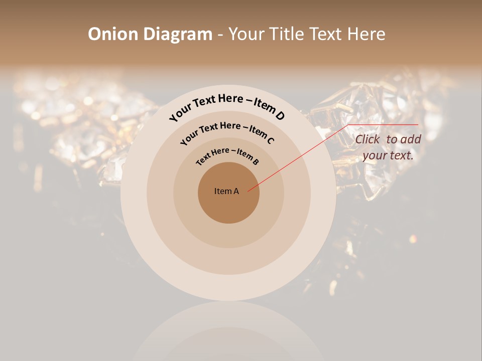 Precious Heart Gold PowerPoint Template