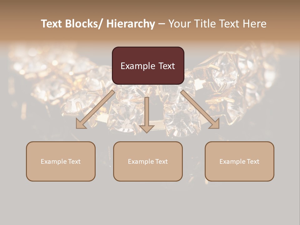 Precious Heart Gold PowerPoint Template