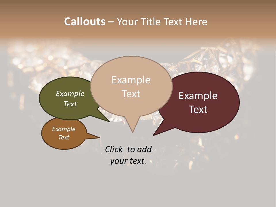 Precious Heart Gold PowerPoint Template