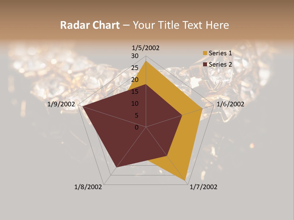 Precious Heart Gold PowerPoint Template