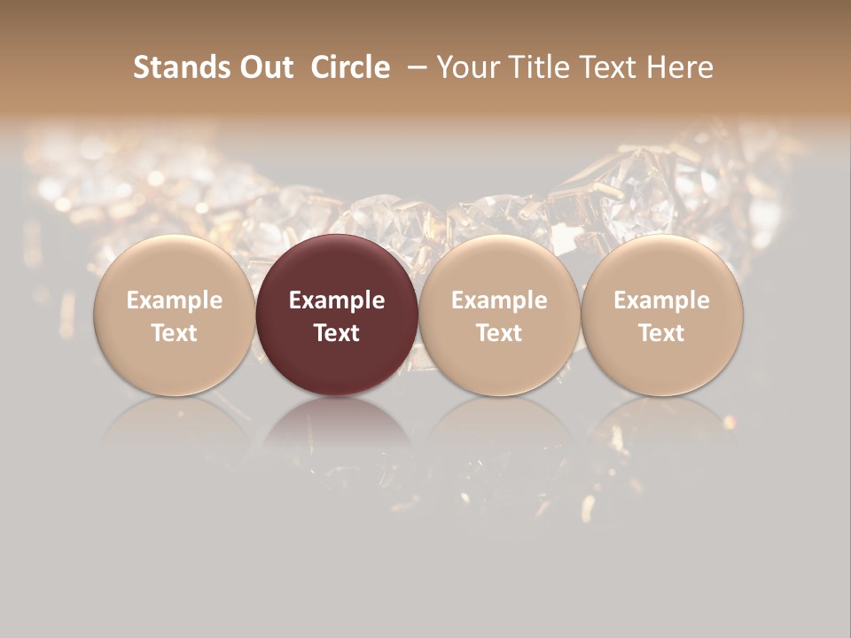 Precious Heart Gold PowerPoint Template
