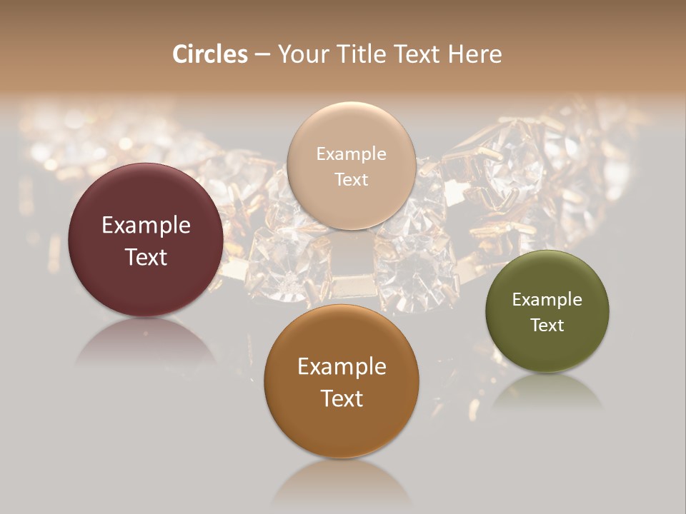 Precious Heart Gold PowerPoint Template