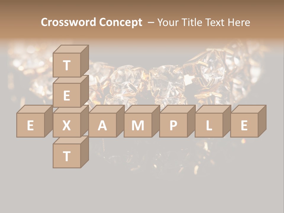 Precious Heart Gold PowerPoint Template