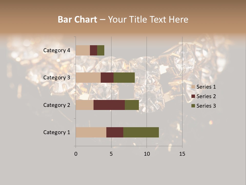 Precious Heart Gold PowerPoint Template