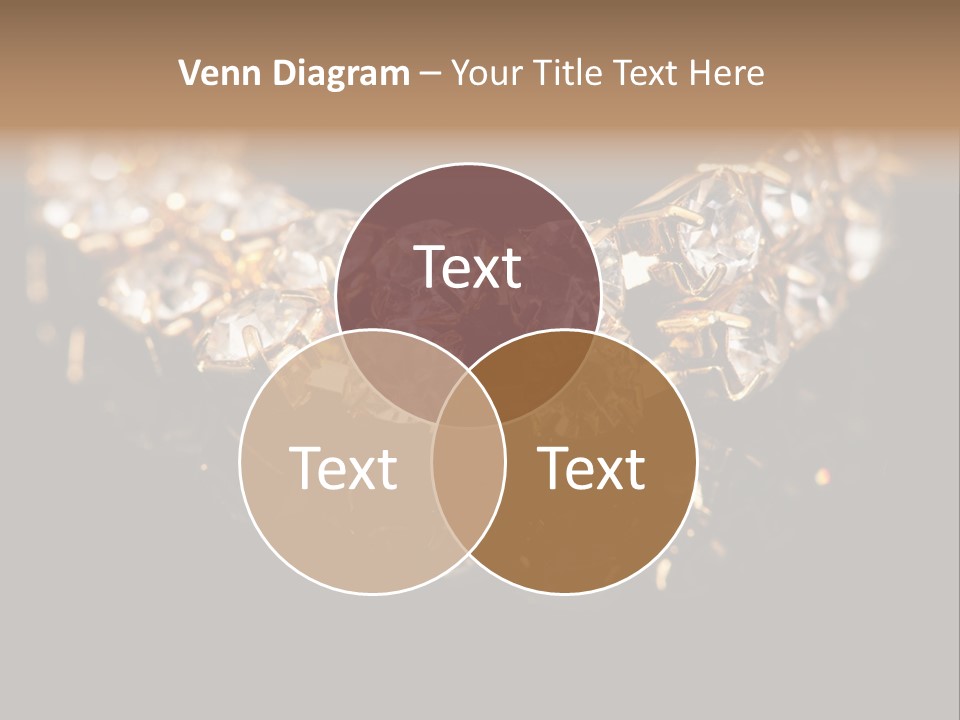 Precious Heart Gold PowerPoint Template