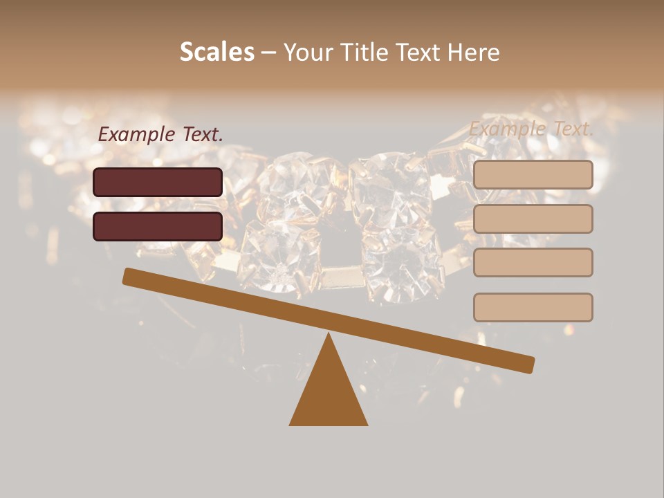 Precious Heart Gold PowerPoint Template