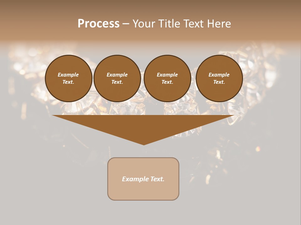 Precious Heart Gold PowerPoint Template