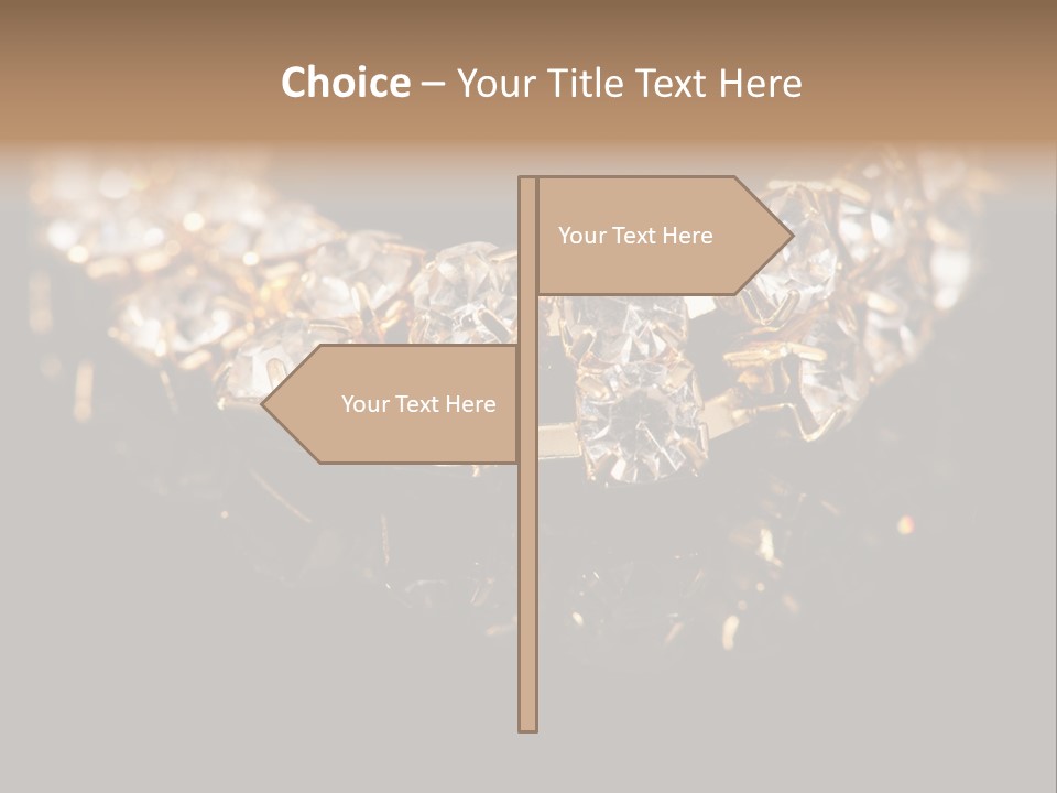 Precious Heart Gold PowerPoint Template