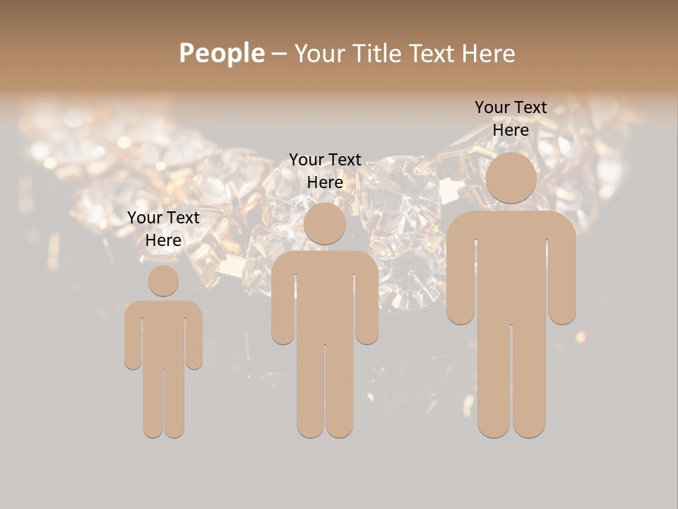 Precious Heart Gold PowerPoint Template