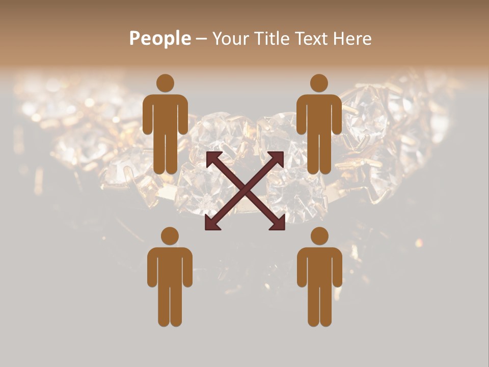 Precious Heart Gold PowerPoint Template