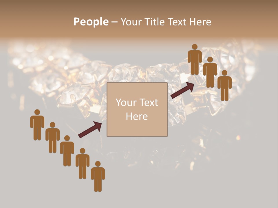 Precious Heart Gold PowerPoint Template