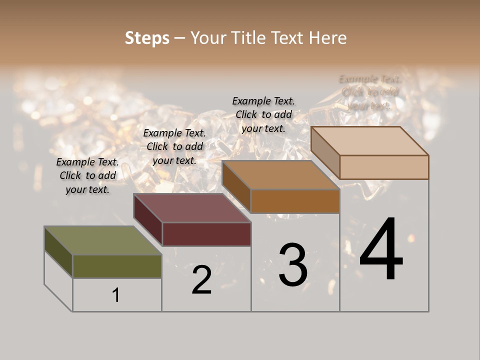 Precious Heart Gold PowerPoint Template