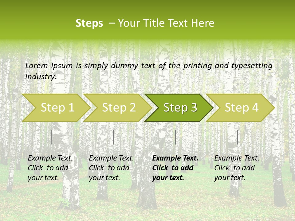 Shade Scene Grove PowerPoint Template