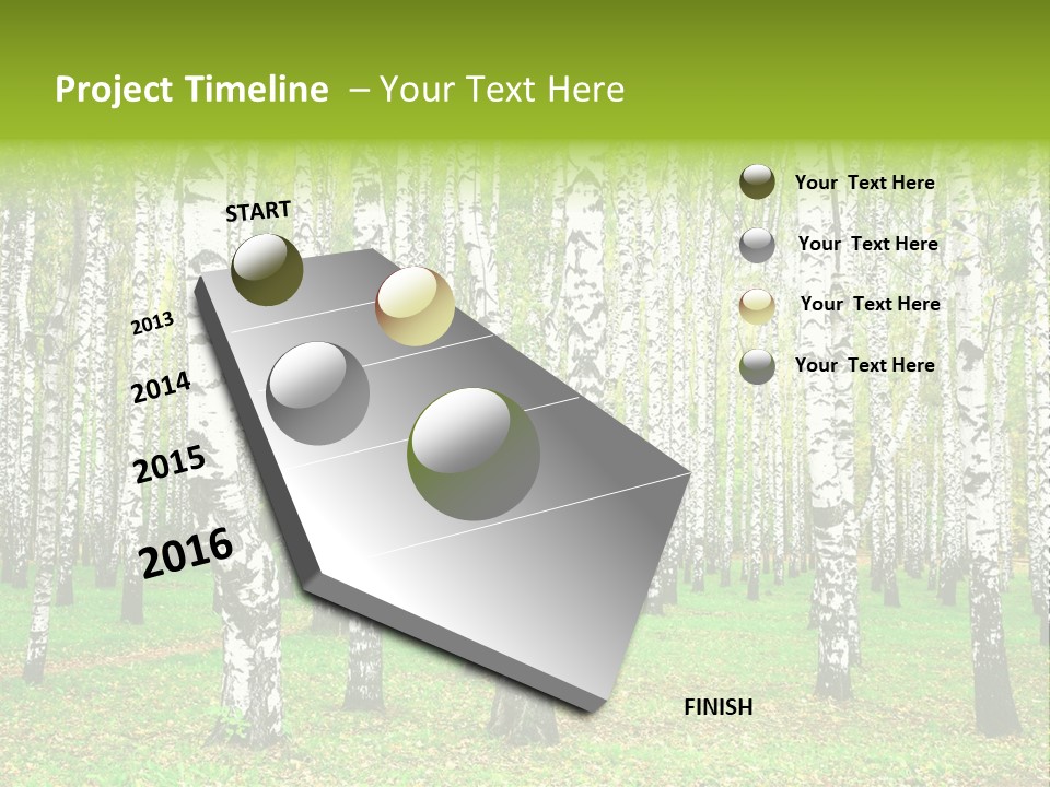 Shade Scene Grove PowerPoint Template