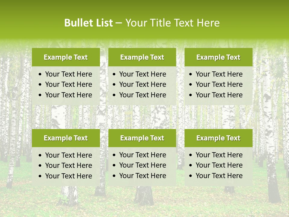Shade Scene Grove PowerPoint Template