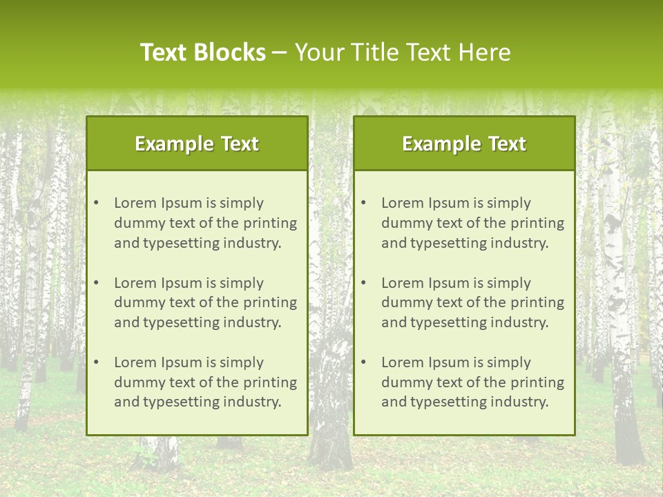 Shade Scene Grove PowerPoint Template