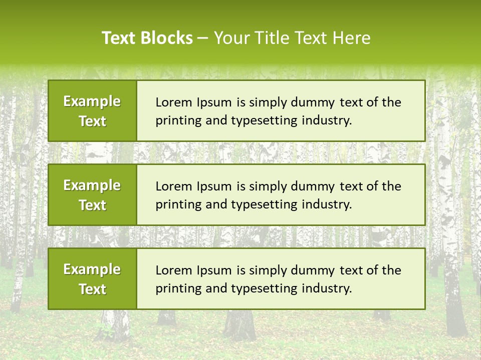 Shade Scene Grove PowerPoint Template