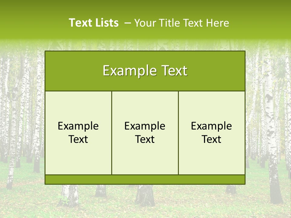Shade Scene Grove PowerPoint Template