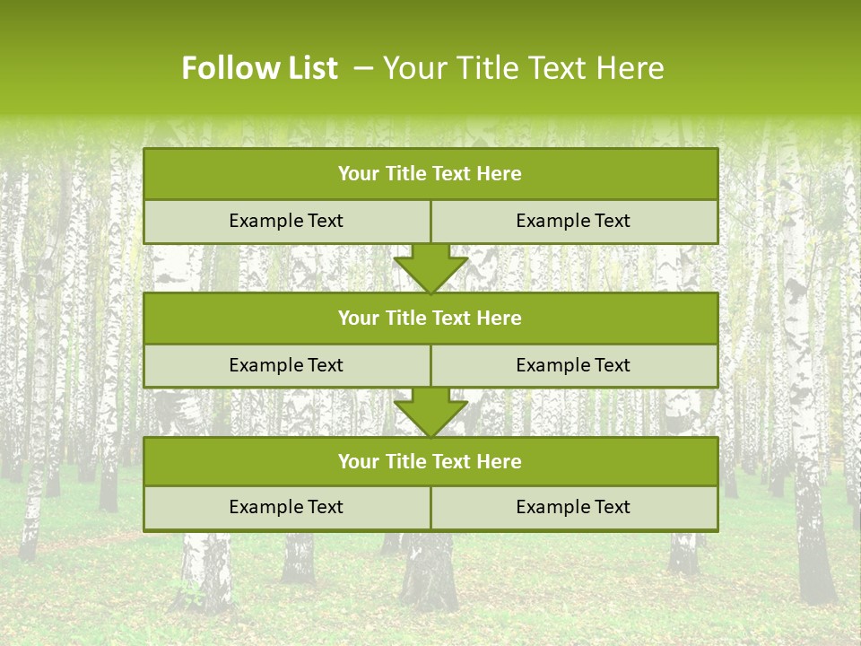 Shade Scene Grove PowerPoint Template