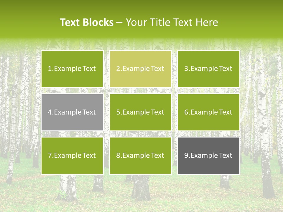 Shade Scene Grove PowerPoint Template