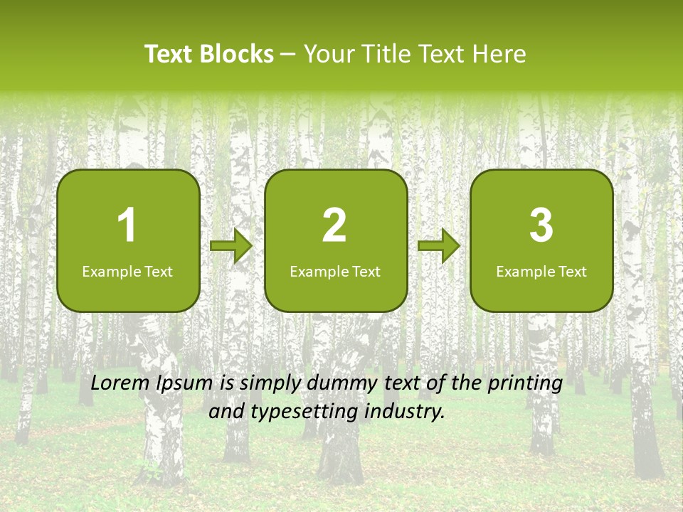 Shade Scene Grove PowerPoint Template