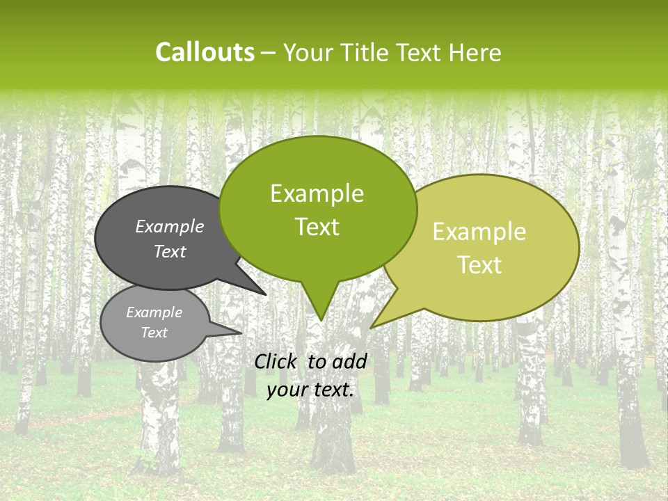Shade Scene Grove PowerPoint Template