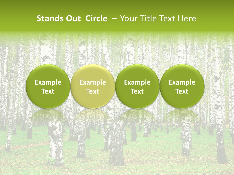 Shade Scene Grove PowerPoint Template