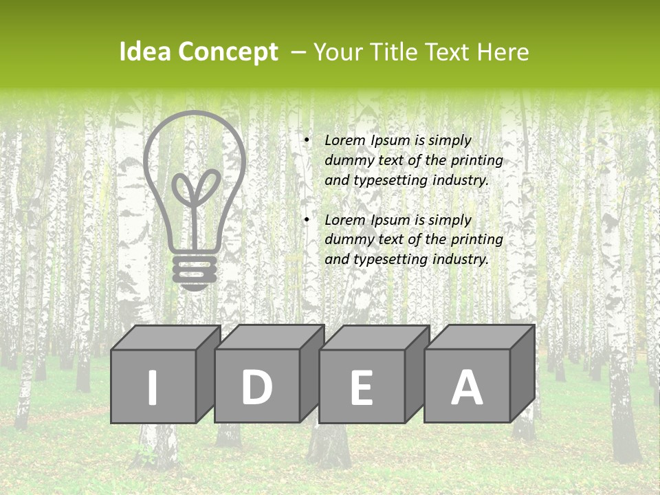Shade Scene Grove PowerPoint Template