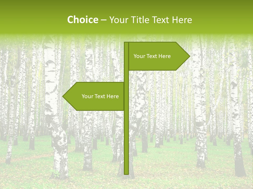 Shade Scene Grove PowerPoint Template