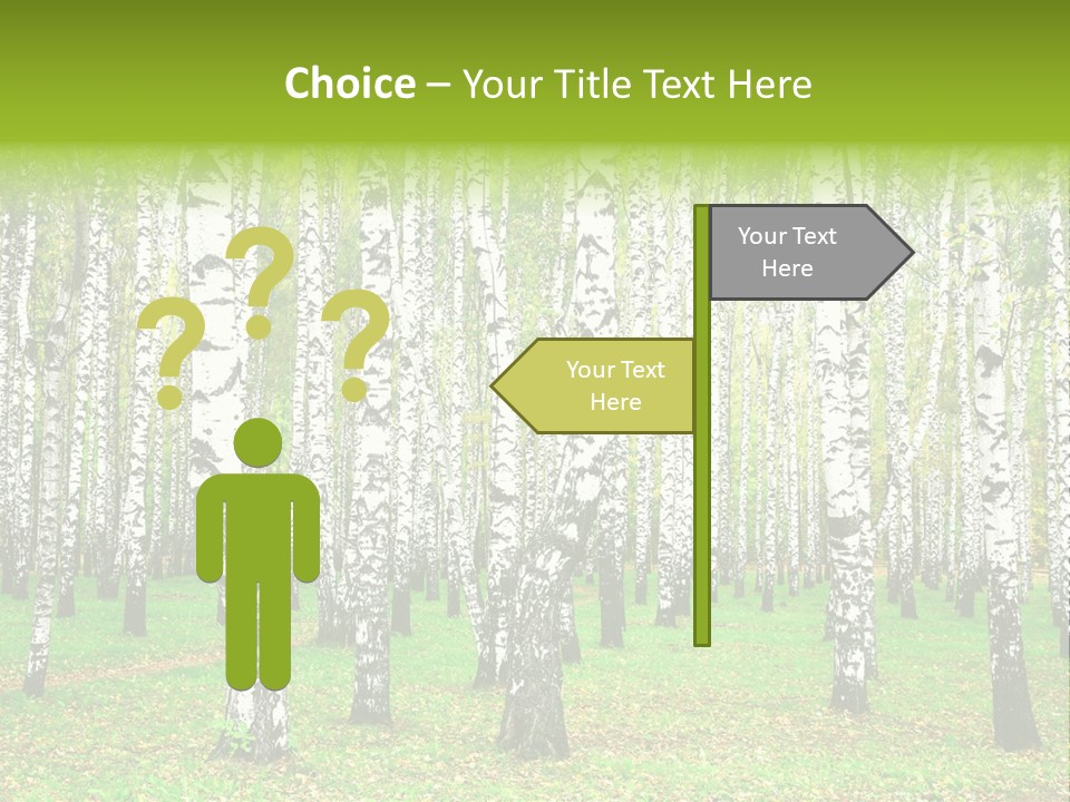 Shade Scene Grove PowerPoint Template