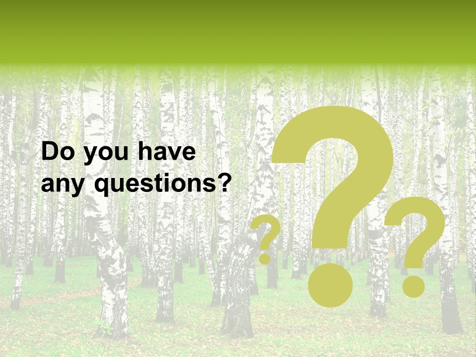 Shade Scene Grove PowerPoint Template