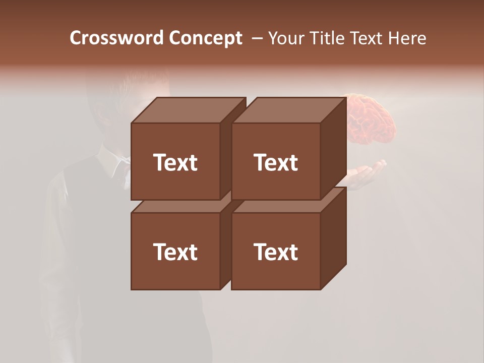Red Study Human PowerPoint Template