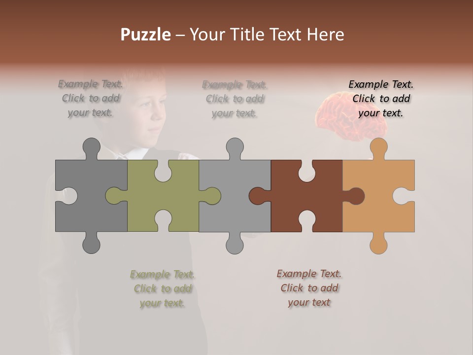 Red Study Human PowerPoint Template