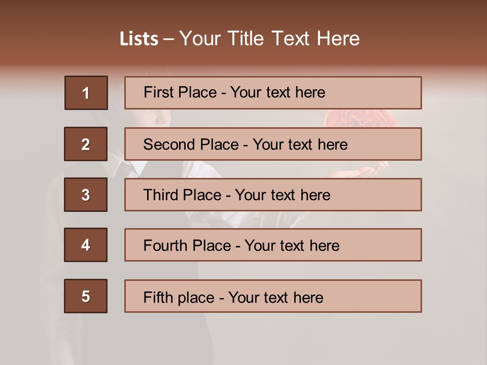 Red Study Human PowerPoint Template