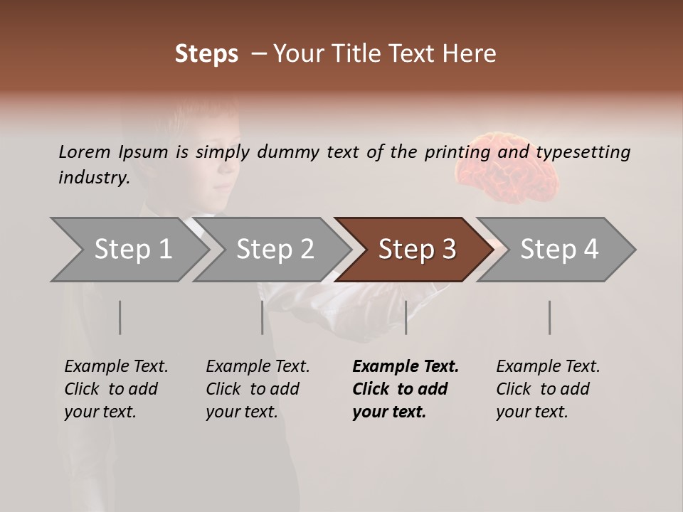 Red Study Human PowerPoint Template