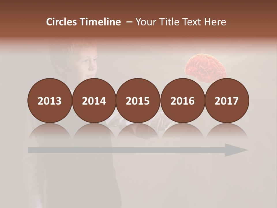 Red Study Human PowerPoint Template