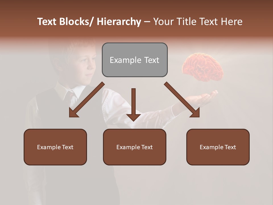 Red Study Human PowerPoint Template