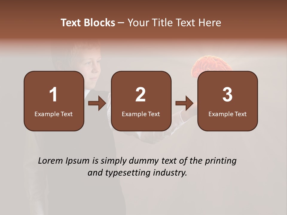 Red Study Human PowerPoint Template