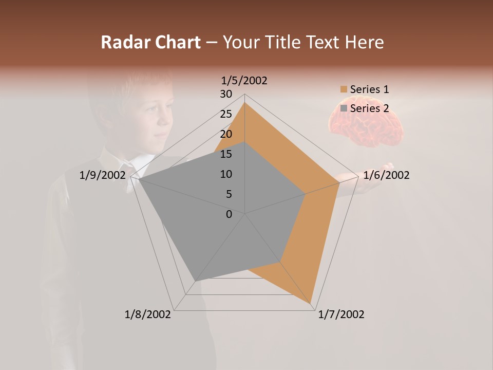 Red Study Human PowerPoint Template