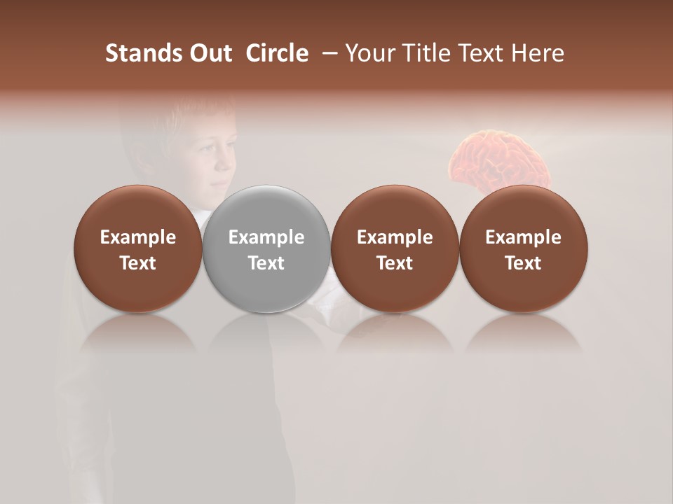 Red Study Human PowerPoint Template