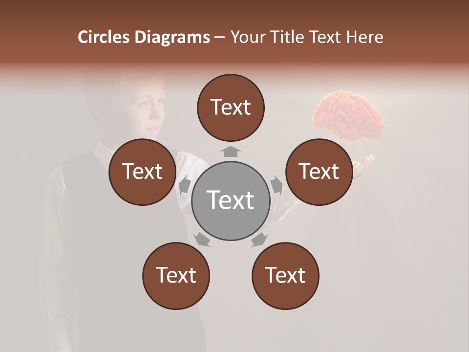 Red Study Human PowerPoint Template