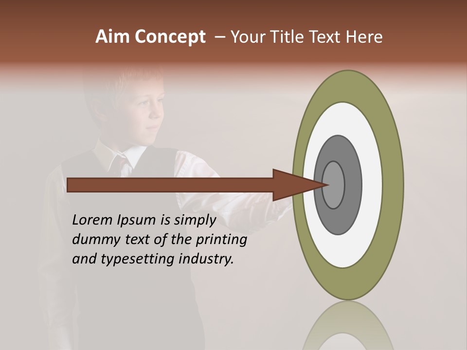 Red Study Human PowerPoint Template