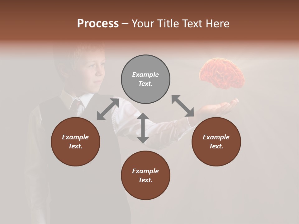 Red Study Human PowerPoint Template