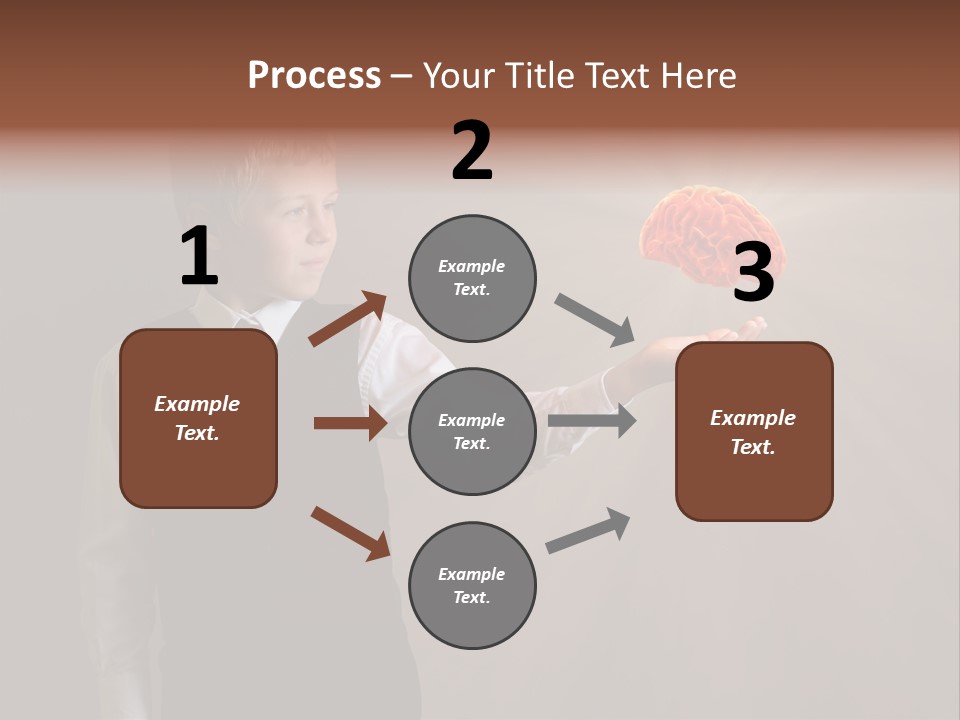 Red Study Human PowerPoint Template