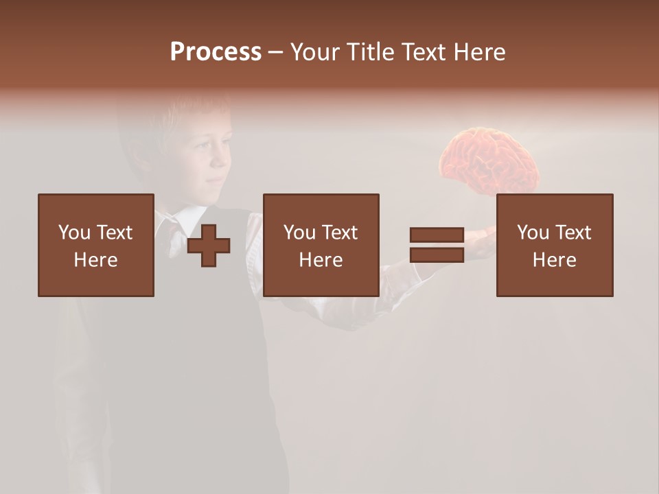 Red Study Human PowerPoint Template
