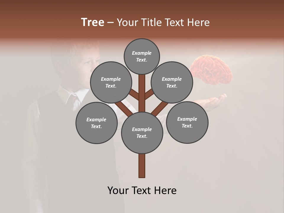 Red Study Human PowerPoint Template