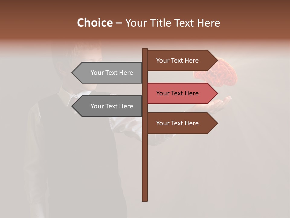 Red Study Human PowerPoint Template