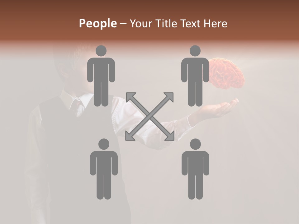 Red Study Human PowerPoint Template