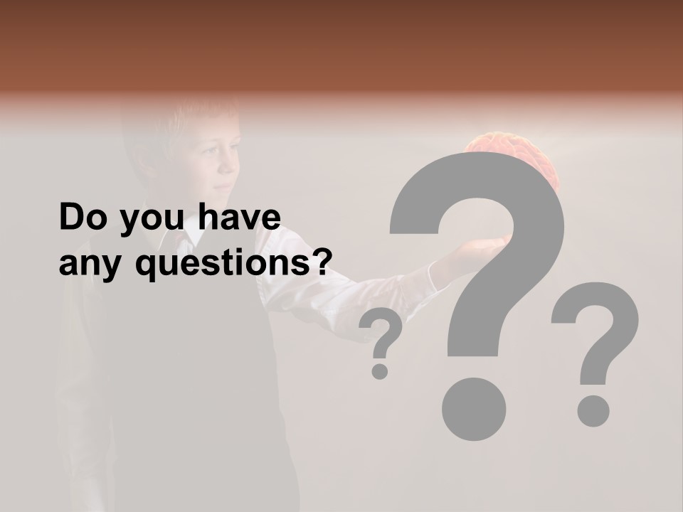 Red Study Human PowerPoint Template